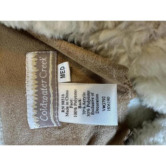 Vintage Y2K Women’s Med Coldwater Creek Faux Suede Jacket Similar to Friends - Picture 2 of 5